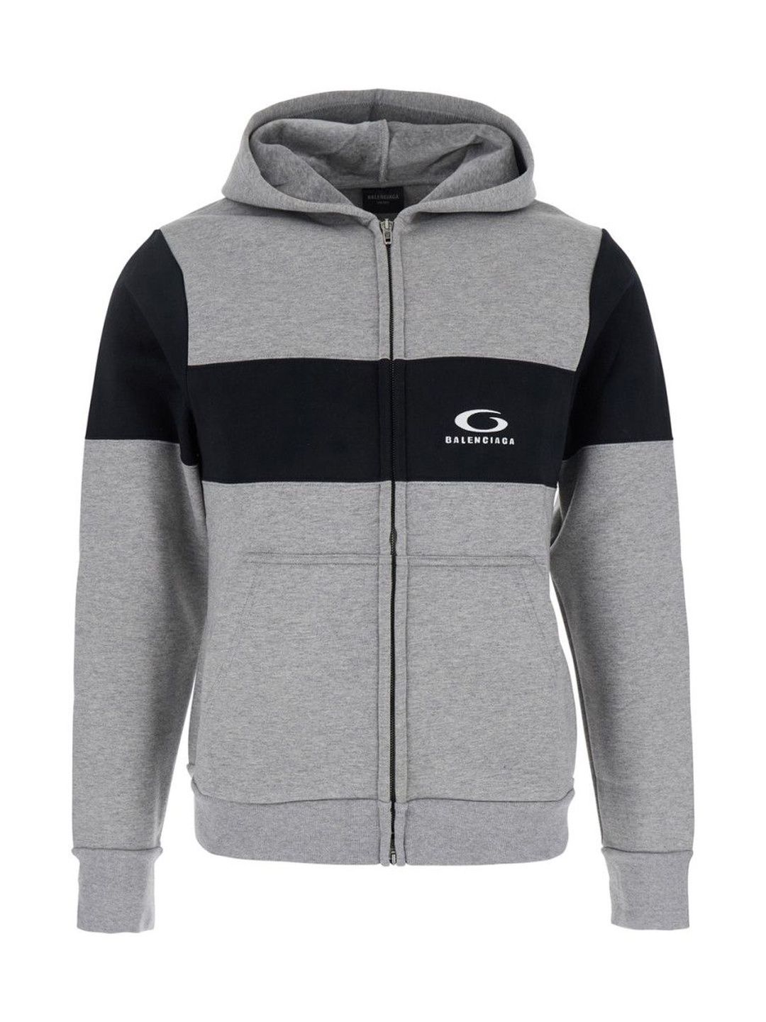 Balenciaga Grey Logo Sweatshirt-image-5