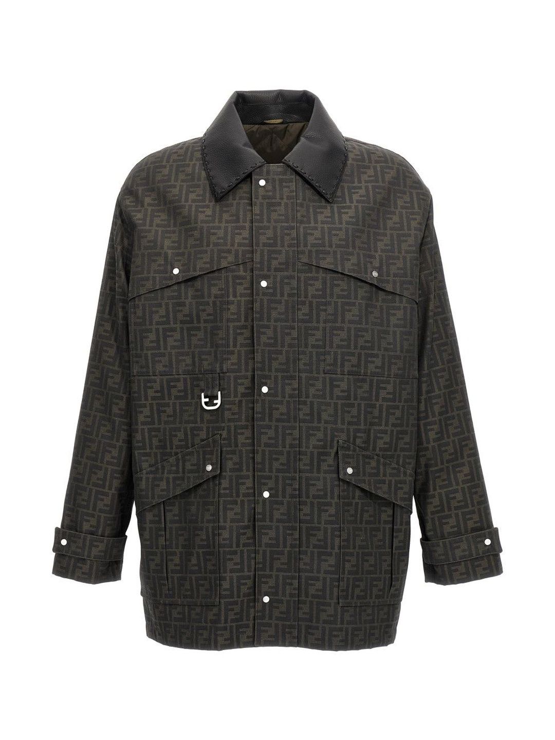 Fendi Black All Over Printed Jacket-picture-32
