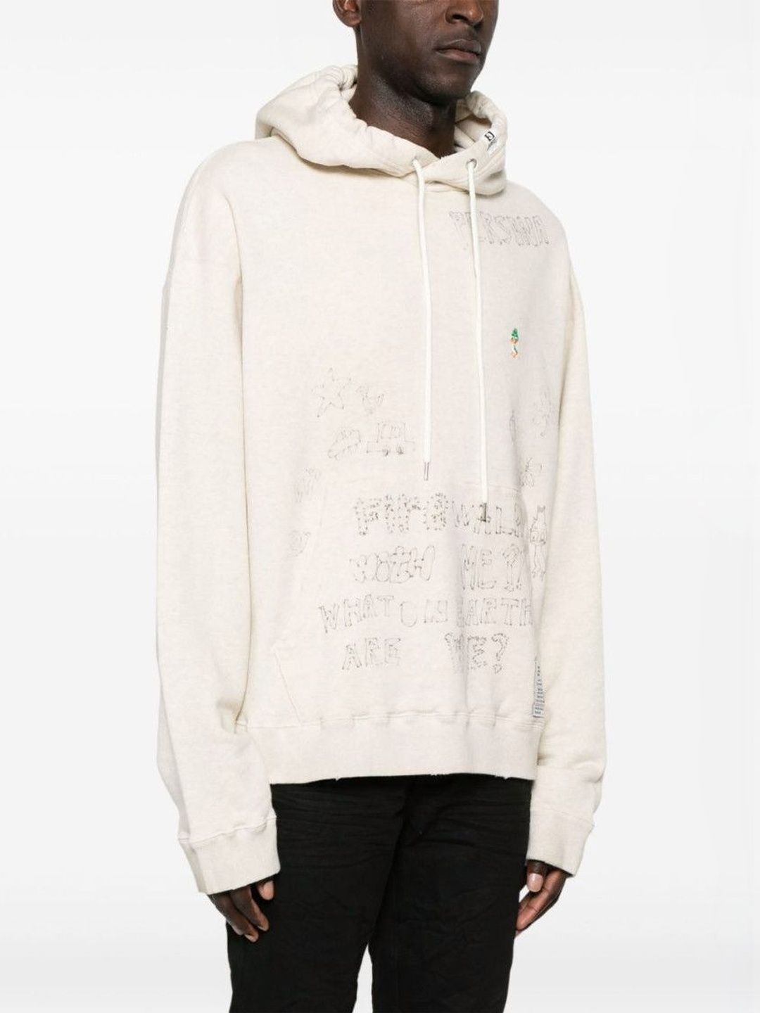 Maison Yasuhiro White Hoodie With Cotton-image-13