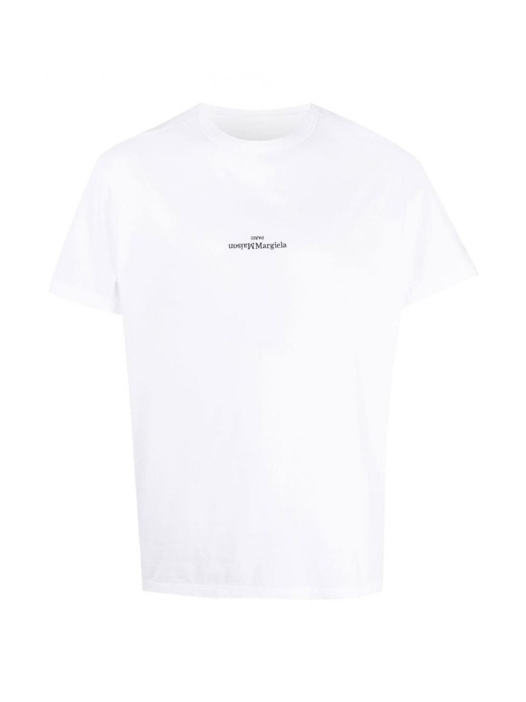 White Logo Cotton T-Shirt-image-19