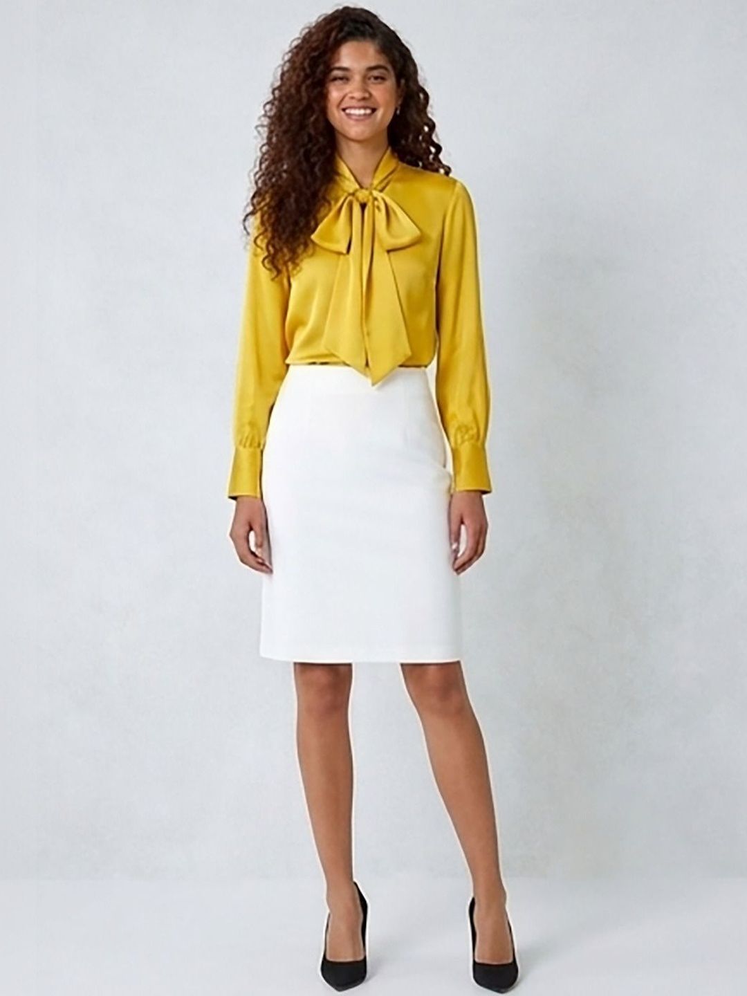 Kotty Women Back Slit Knee Length Pencil Skirt-picture-22