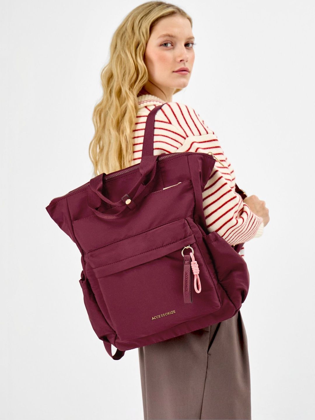 Accessorize Women Brand Logo Backpack-image-20
