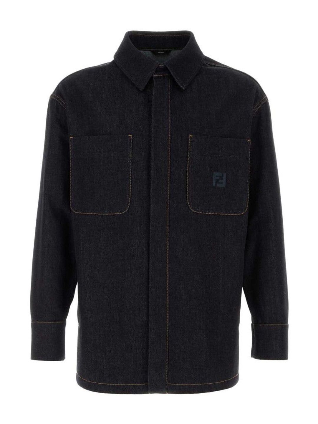 Fendi Dark Blue Selleria Jeans Jacket-picture-10