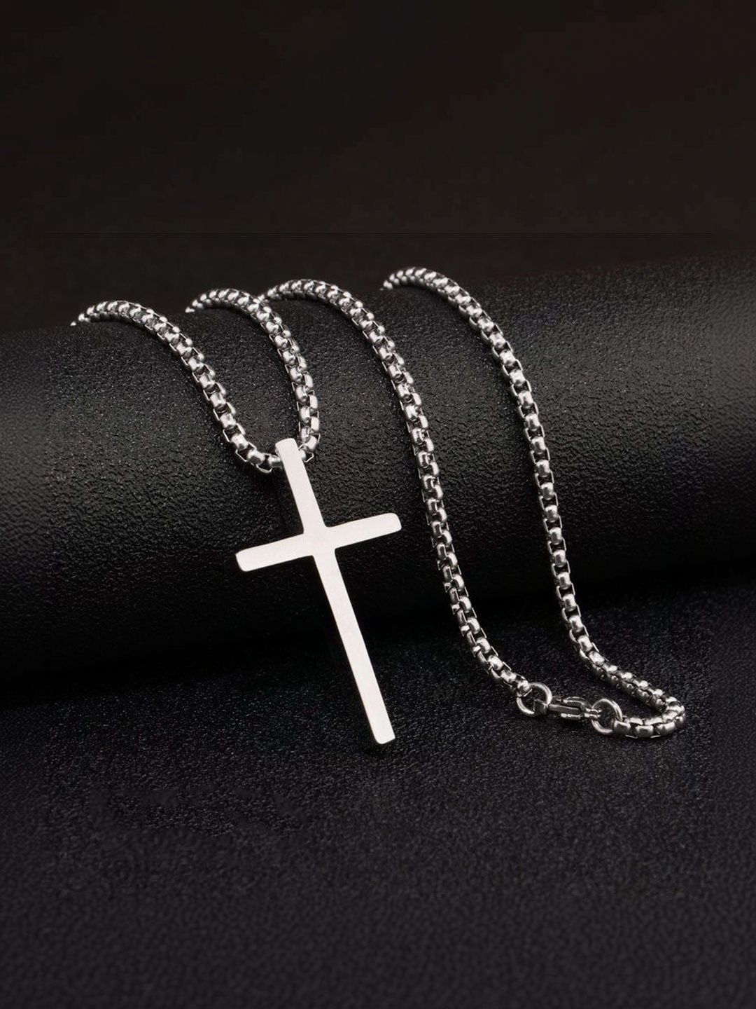 StyleCast x Revolte Men Stainless Steel Quirky Shaped Pendants With Chains-picture-25