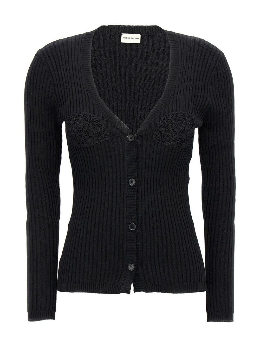 Magda Butrym Black Long Sleeves Cardigan-image-37