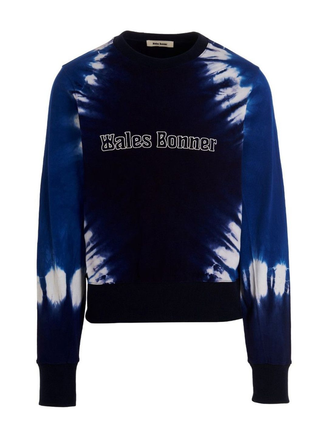 Wales Bonner Blue Logo Embroidery Tie Dye Sweatshirt-picture-19