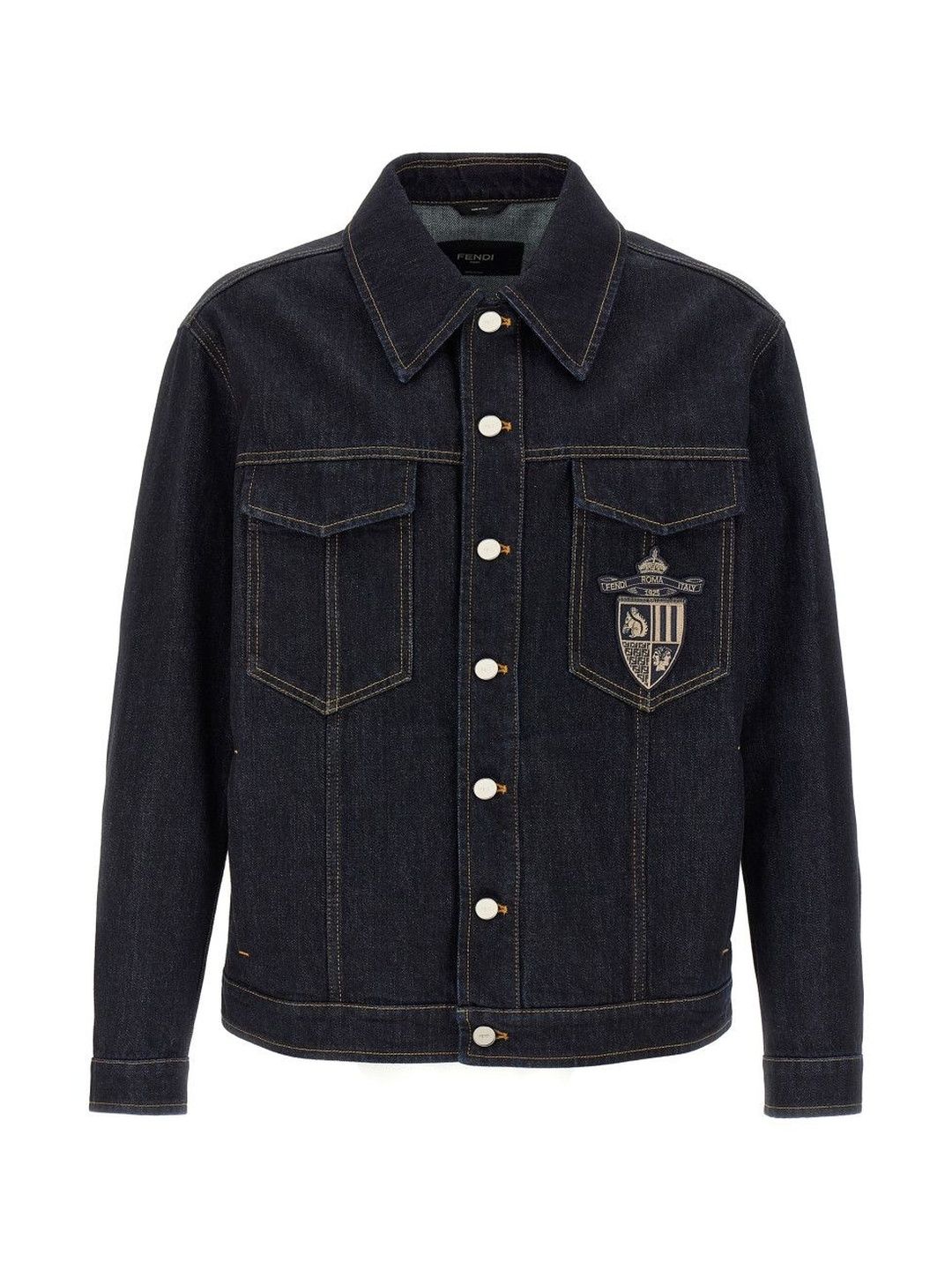 Fendi Blue Fendi Crest Jacket-picture-18