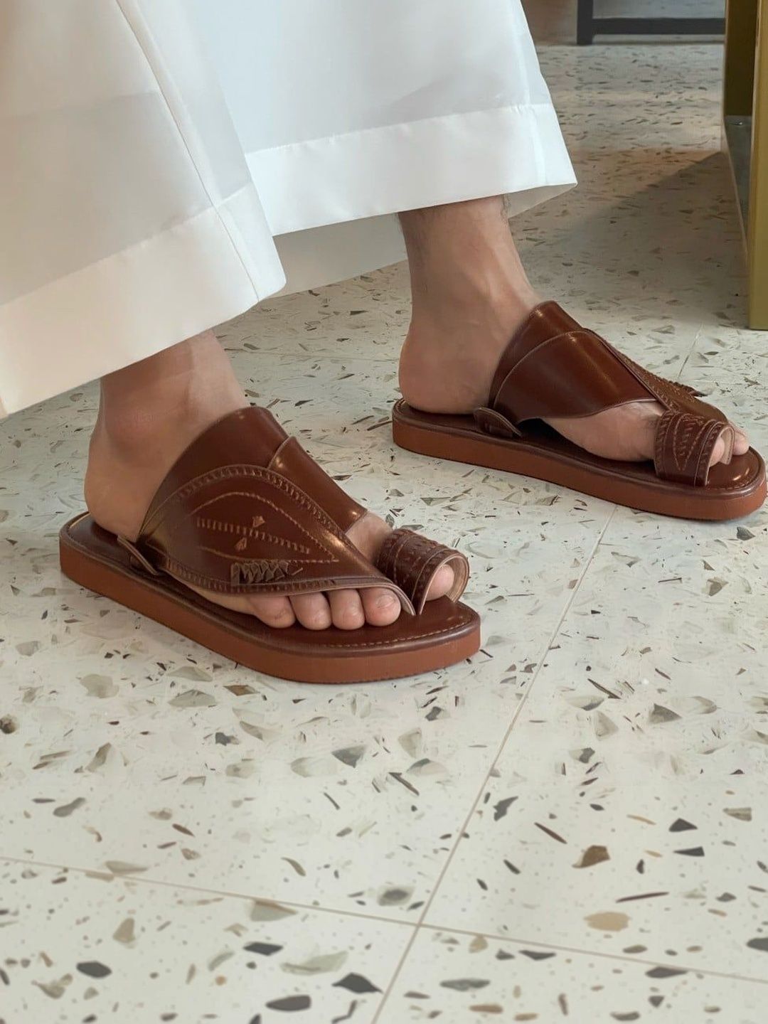 MILLE DOLLARI Men Leather Comfort Sandals-image-22