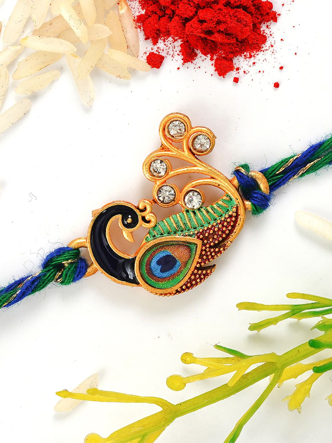 eCraftIndia Beaded Bhaiya Bhabhi Rakhis-picture-36