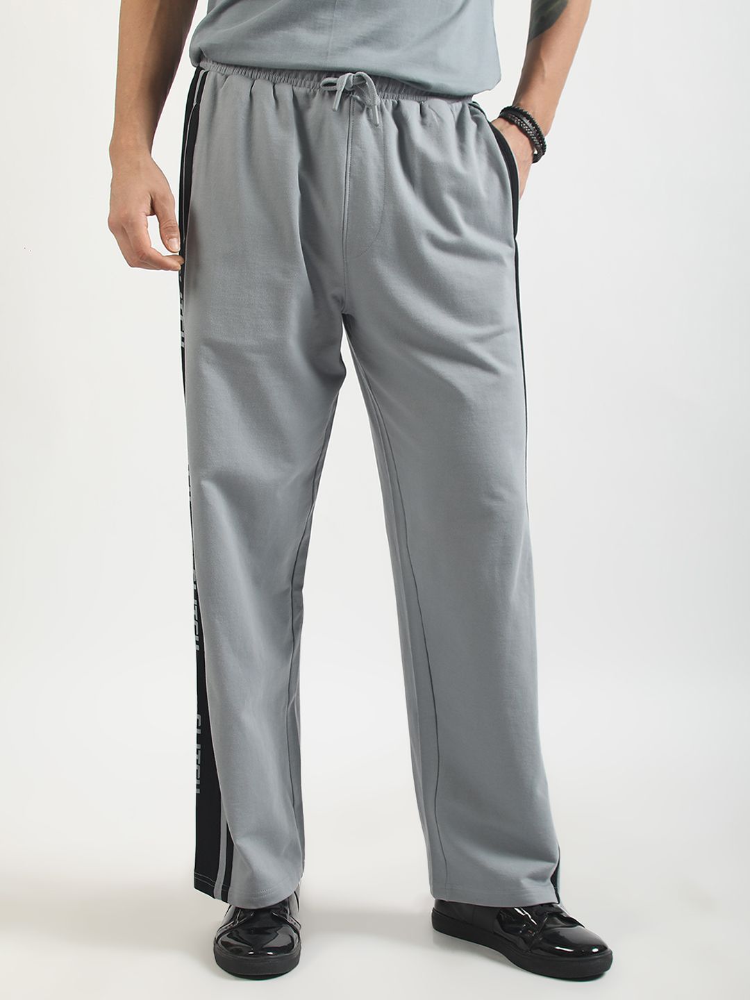 Maniac Men Baggy Colourblocked Joggers-picture-24