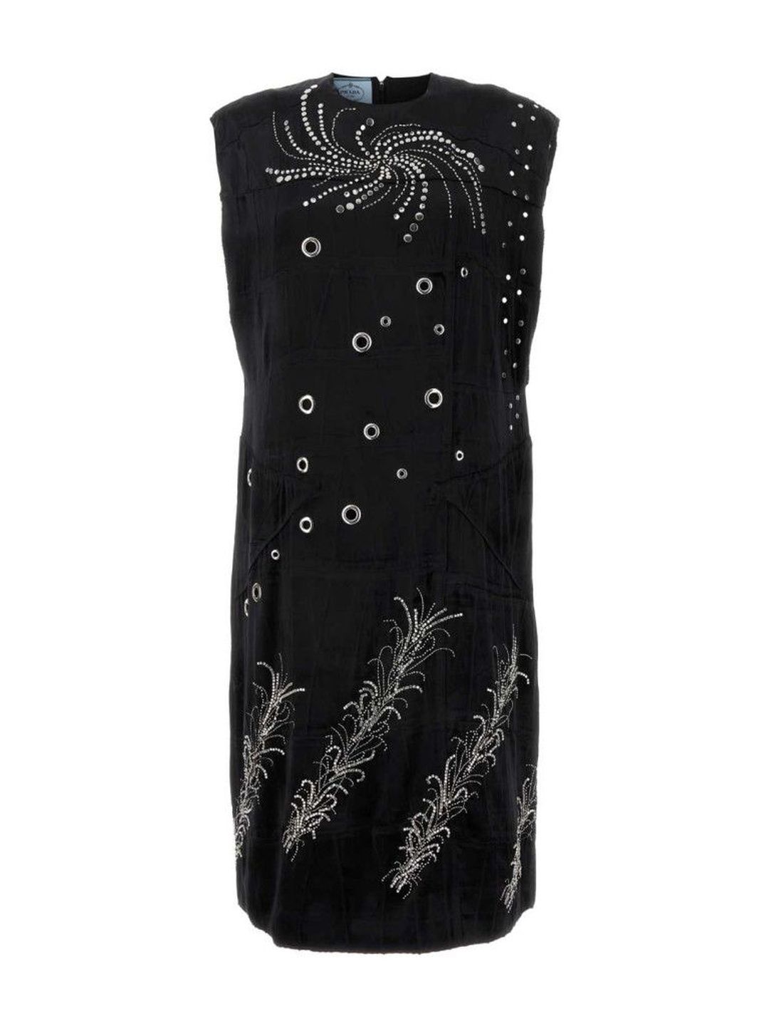 Prada Black Velvet Dress-image-12