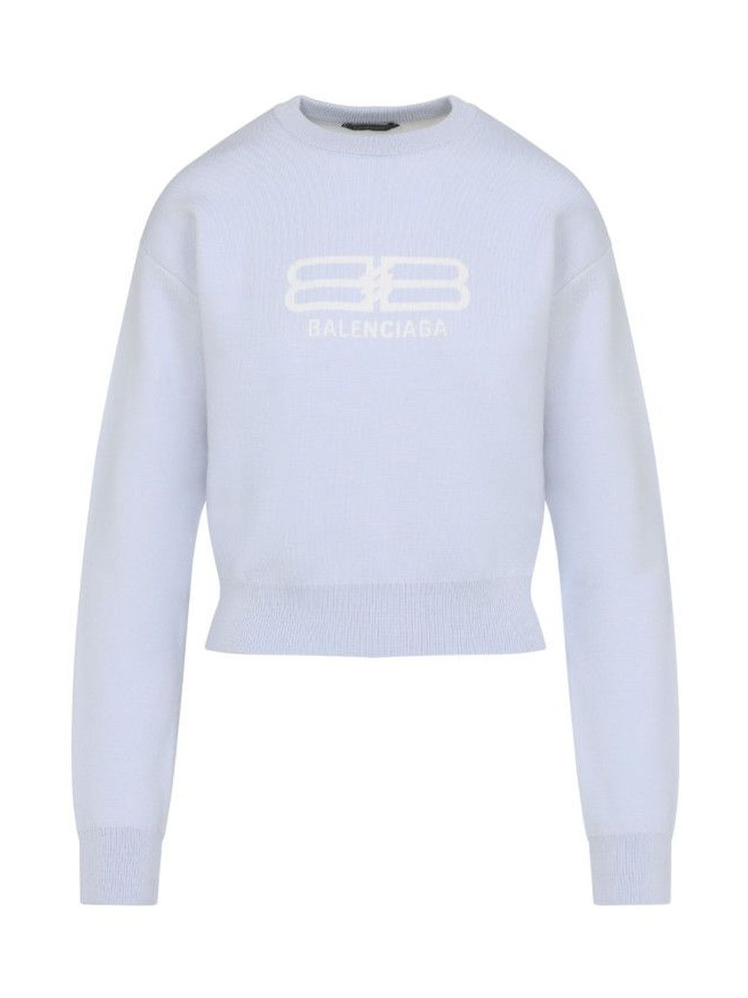 Balenciaga Light Blue Logo Sweater-picture-36