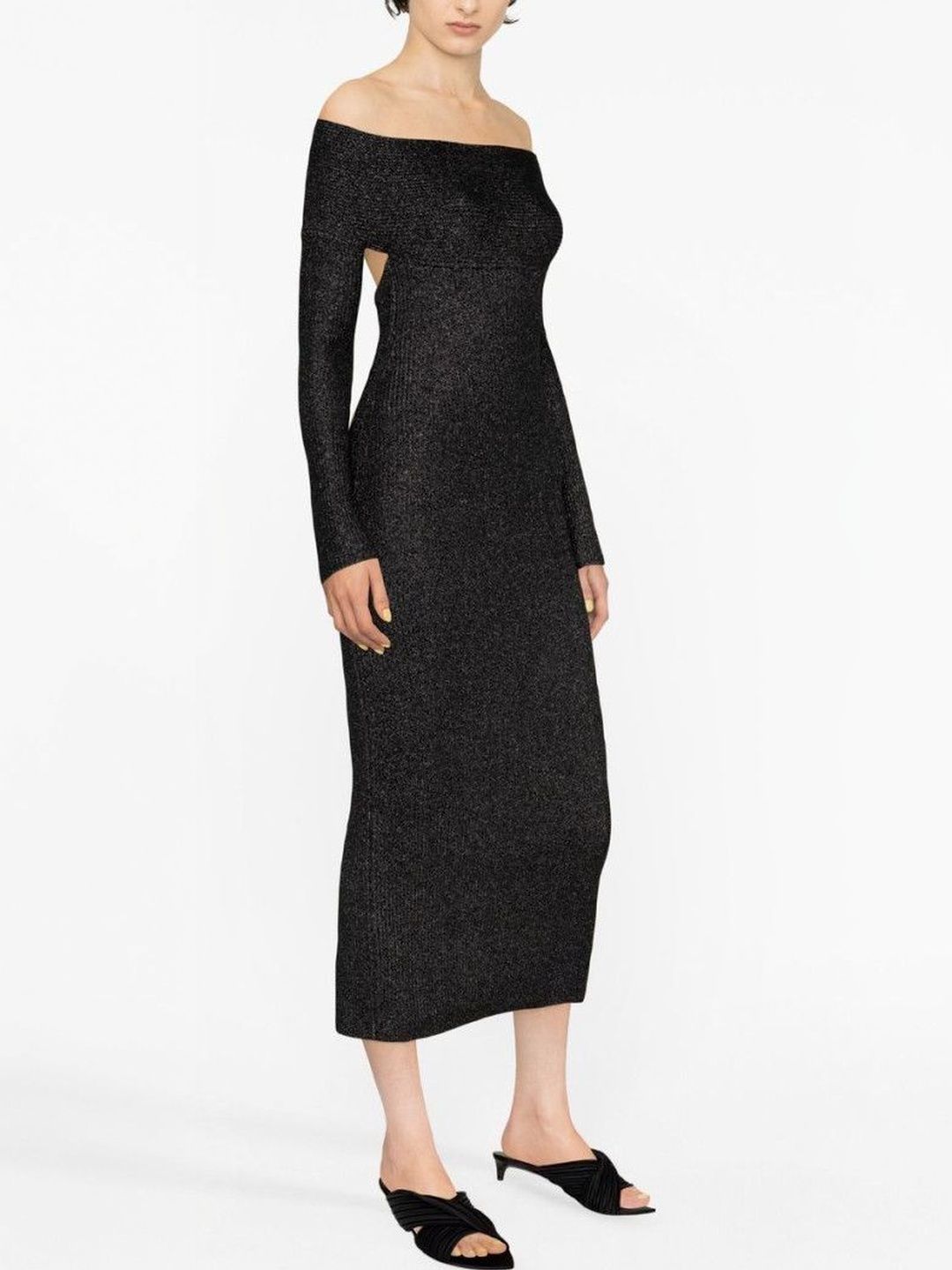 Khaite Women Black Elastane Dresses-picture-14