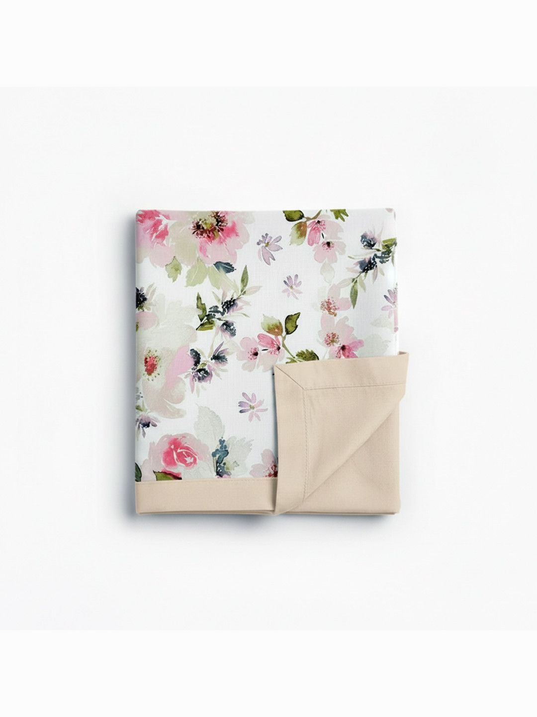 Linen Home Eden Floral Pink & Sand Shell Reversible Dohar Single Size-image-27