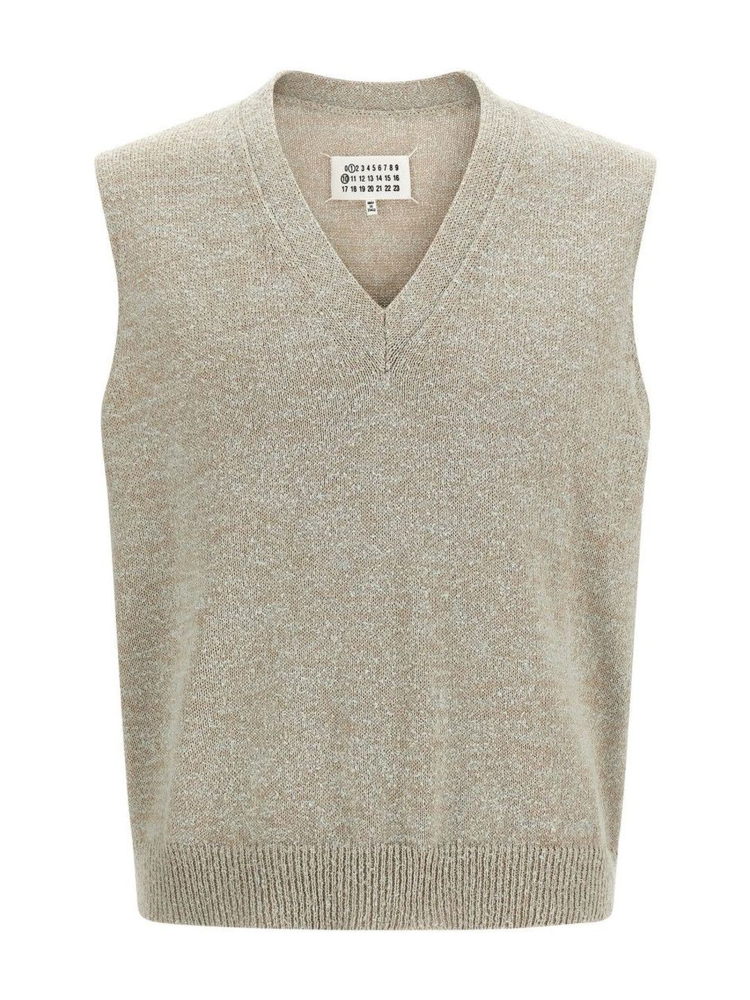 Maison Margiela Melange Grey Cotton Blend Vest-picture-44