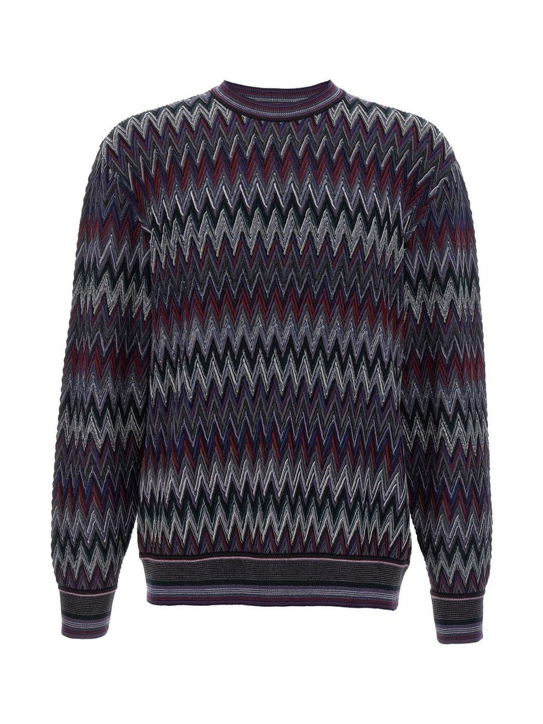 MISSONI Blue Zigzag Pattern Sweater-picture-24