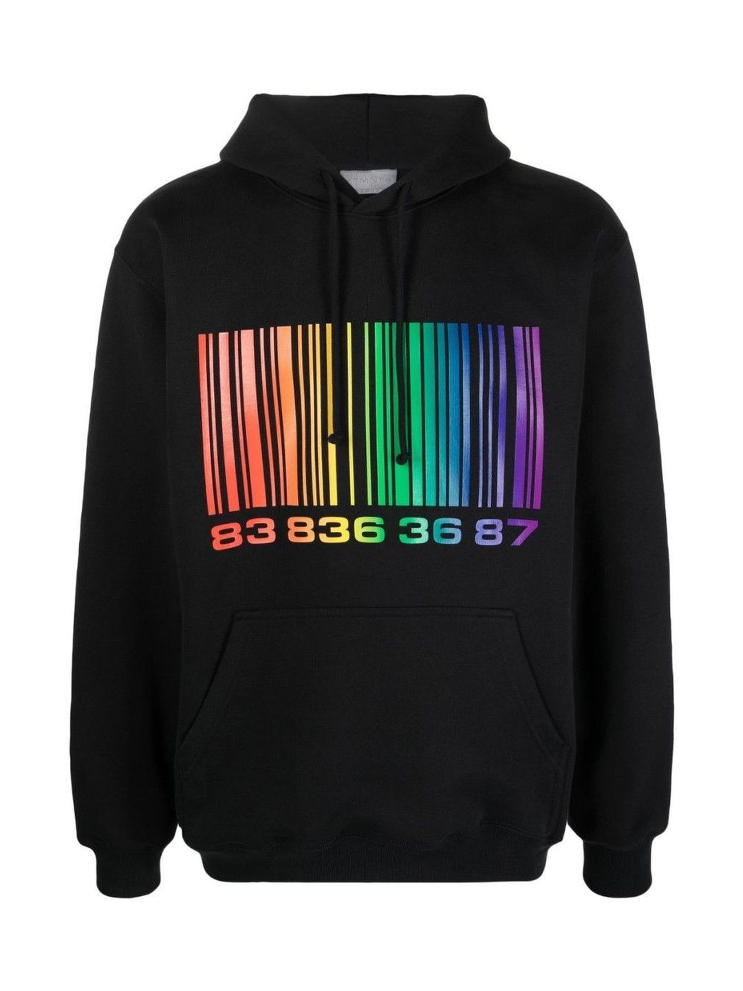 Vtmnts Black Cotton Rainbow Hoodie-picture-32