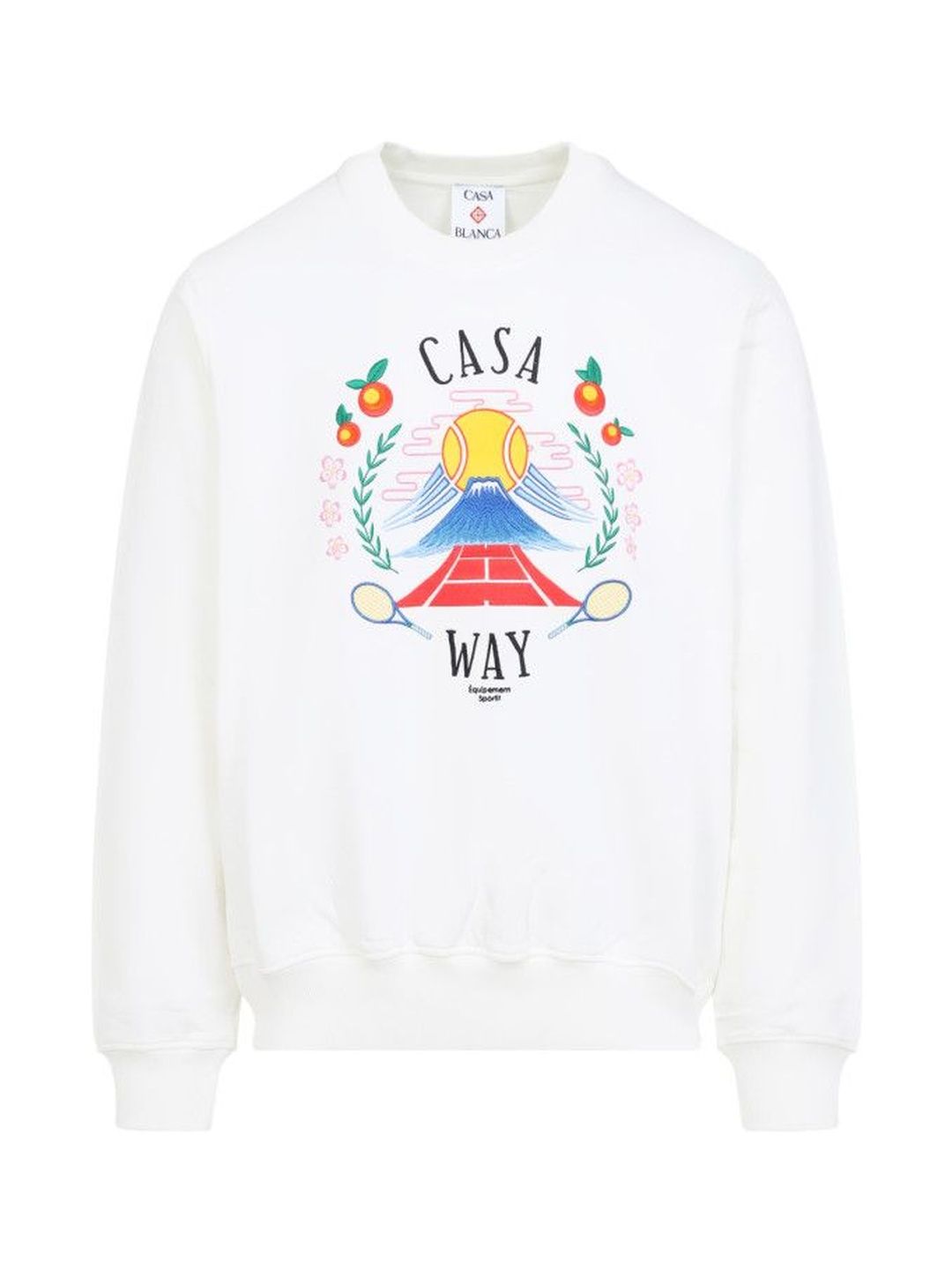 Casablanca White Crewneck Sweatshirt-picture-24