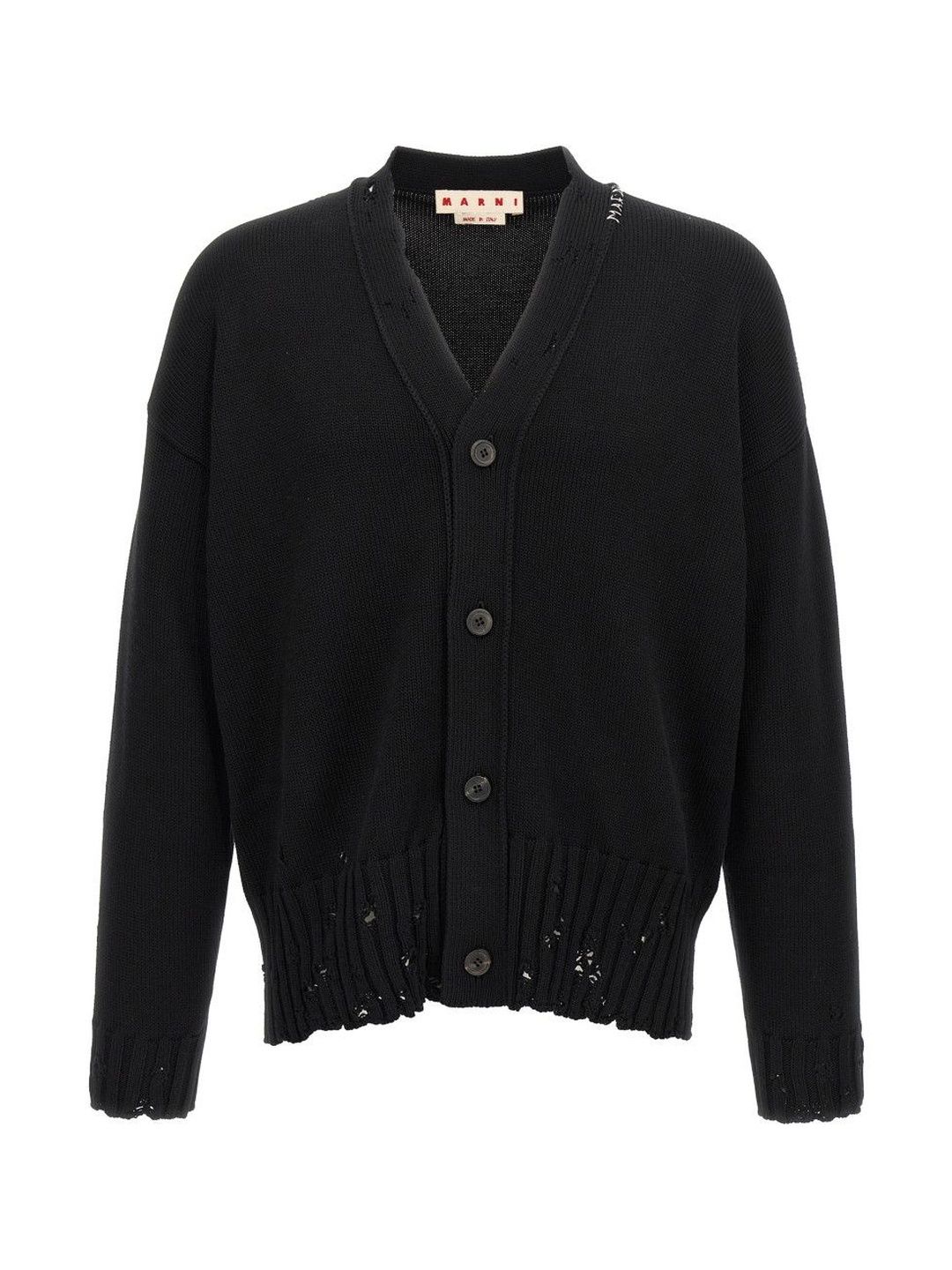 Marni Black Logo Embroidery Cardigan-picture-51