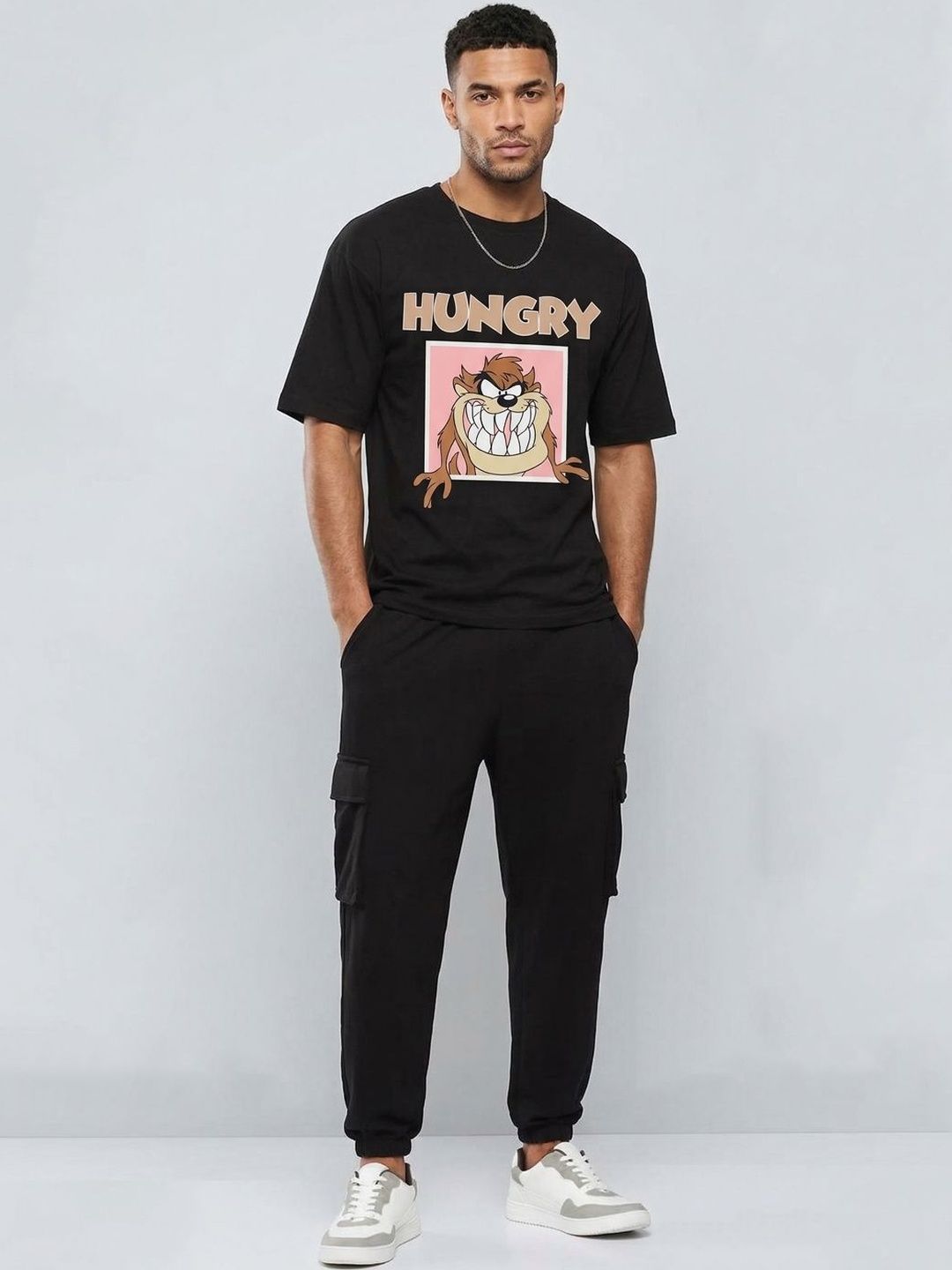Here&Now X Game Begins Men Looney Tunes Printed T-shirt-picture-13