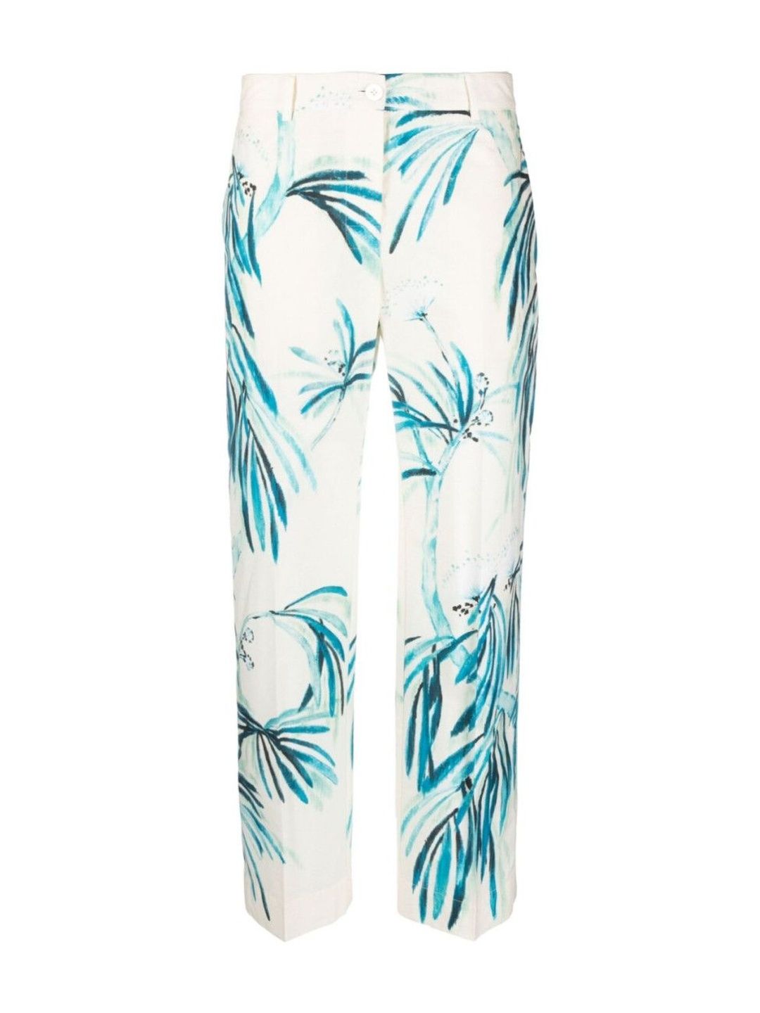 F.R.S For Restless Sleepers White Wide-Leg Printed Trousers-picture-35