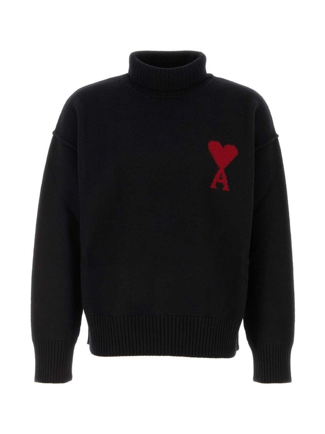 Ami Paris Dark Grey High Neck Pullover-picture-17