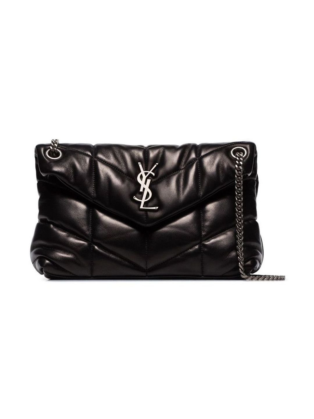 Black Monogram Loulou Puffer Small Leather Shoulder Bag-image-22