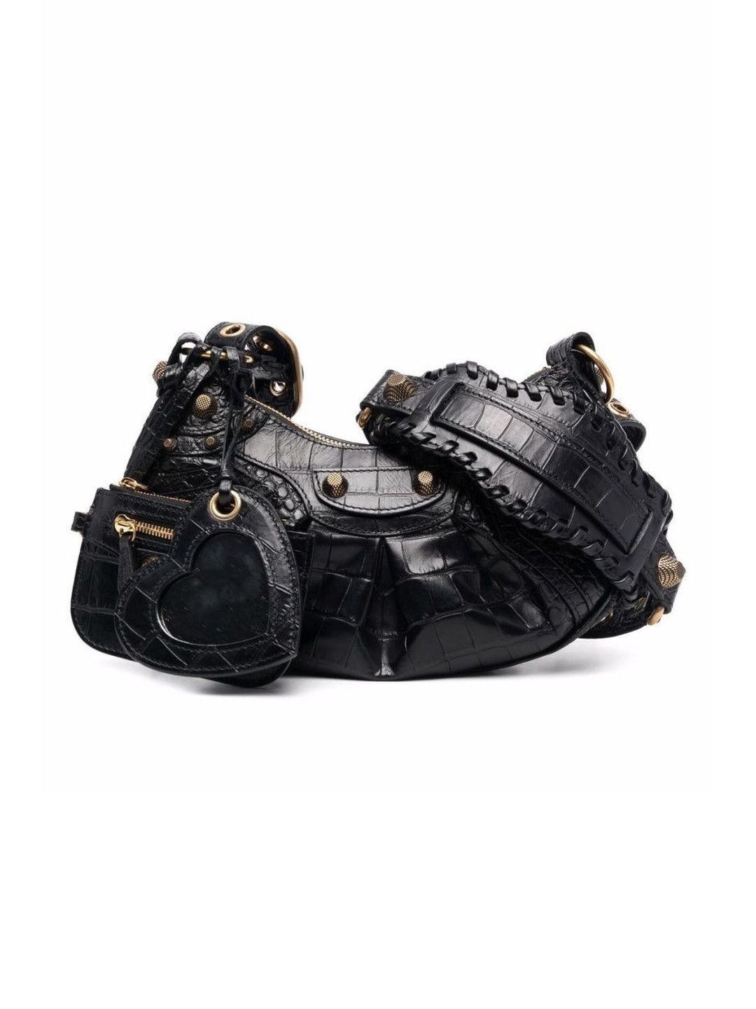 Black Black Le Cagole Xs Leather Shoulder Bag-image-1