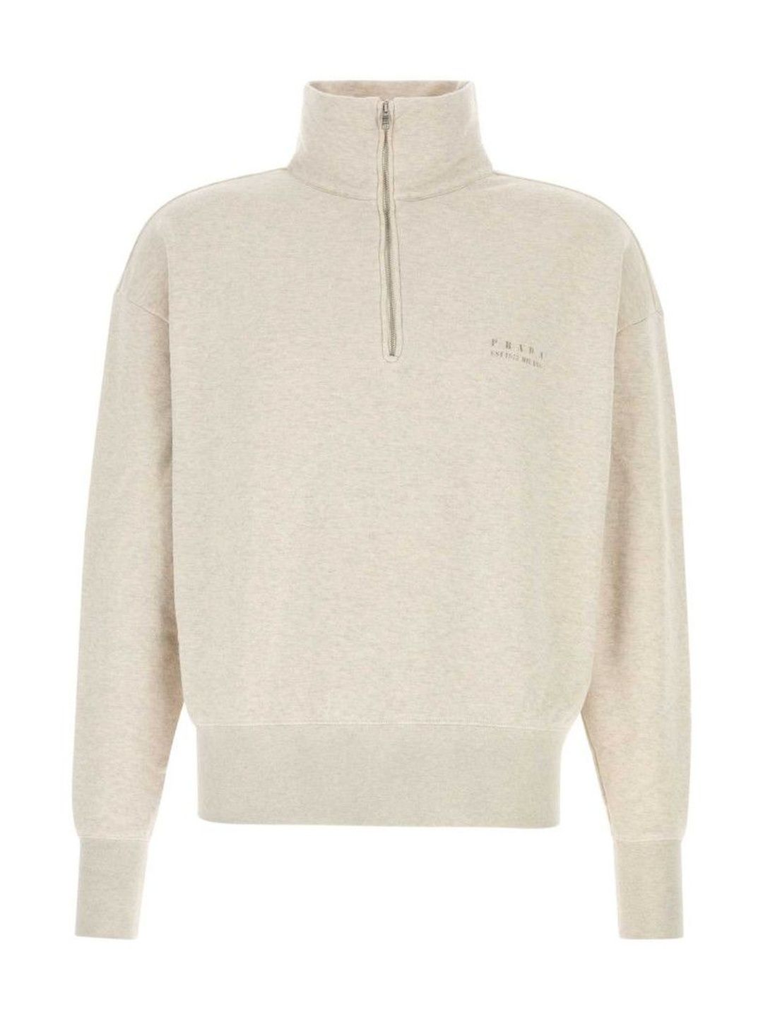 Prada Natural High Neck Logo Sweatshirt-picture-17