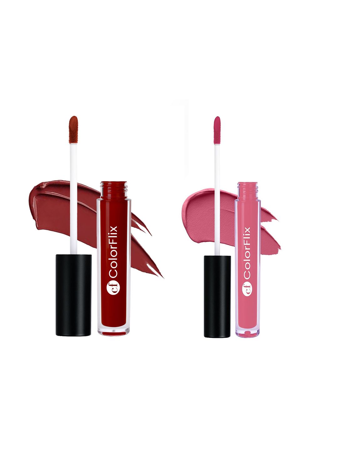 COLORFLIX 2Pc Long Lasting Matte Liquid Lipsticks -Chai Whisper & First Love -5ml-image-23
