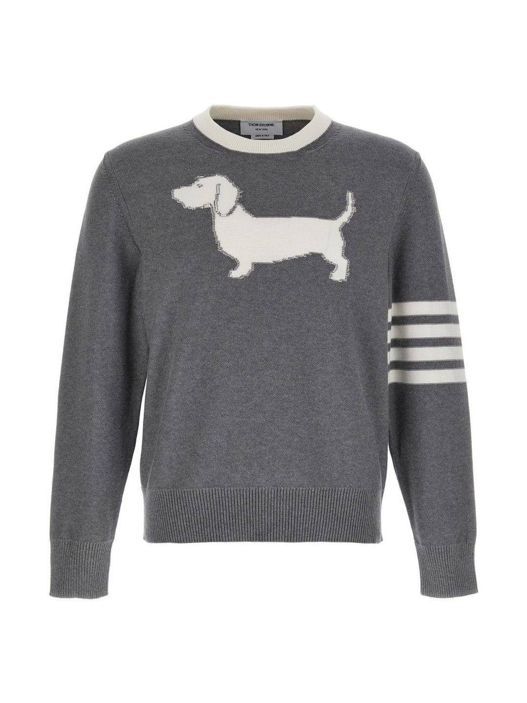 Thom Browne Grey 4-Bar Hector Sweater-picture-28