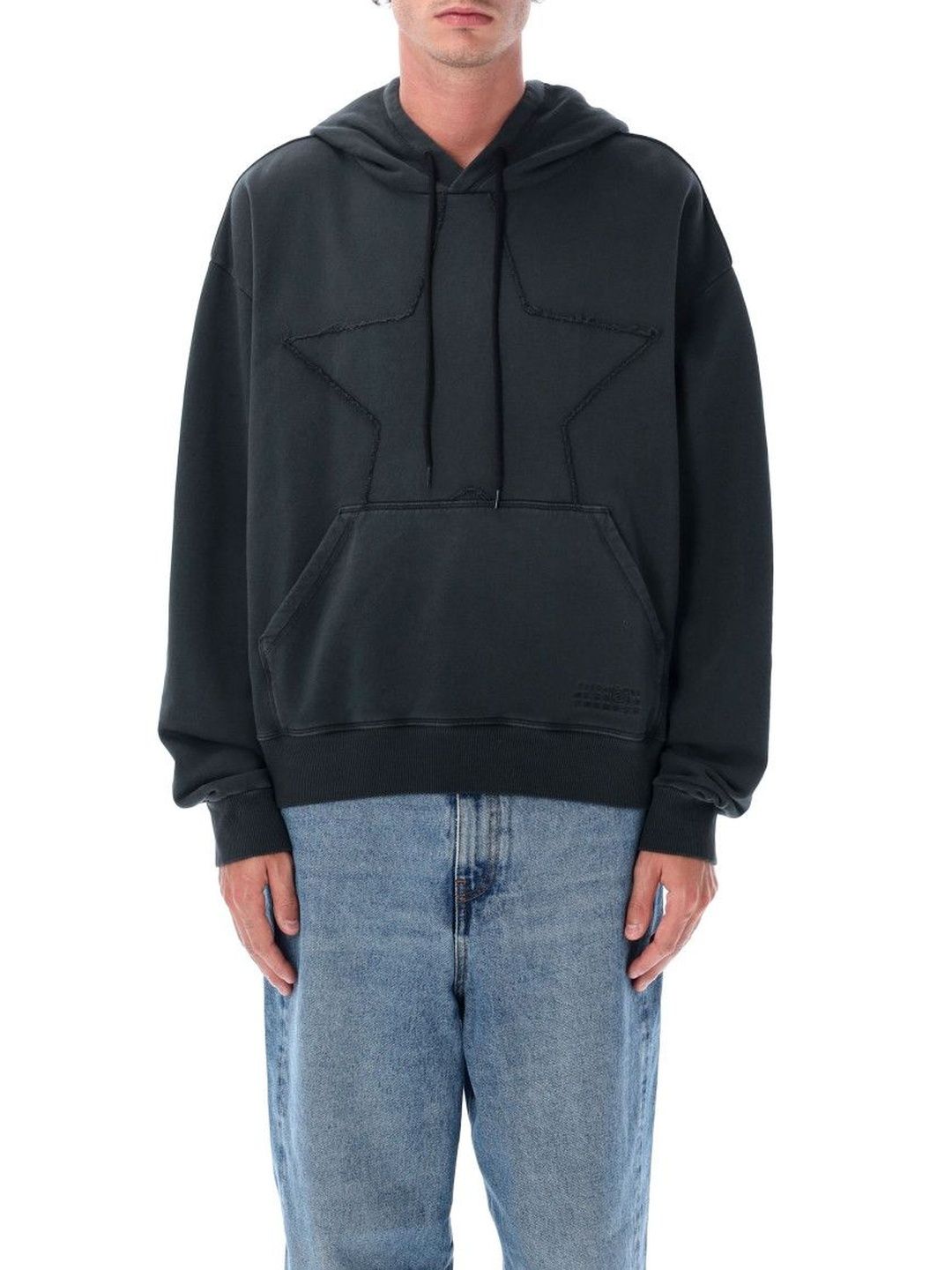 MM6 Maison Margiela Black Star Embroidered Hoodie-picture-12