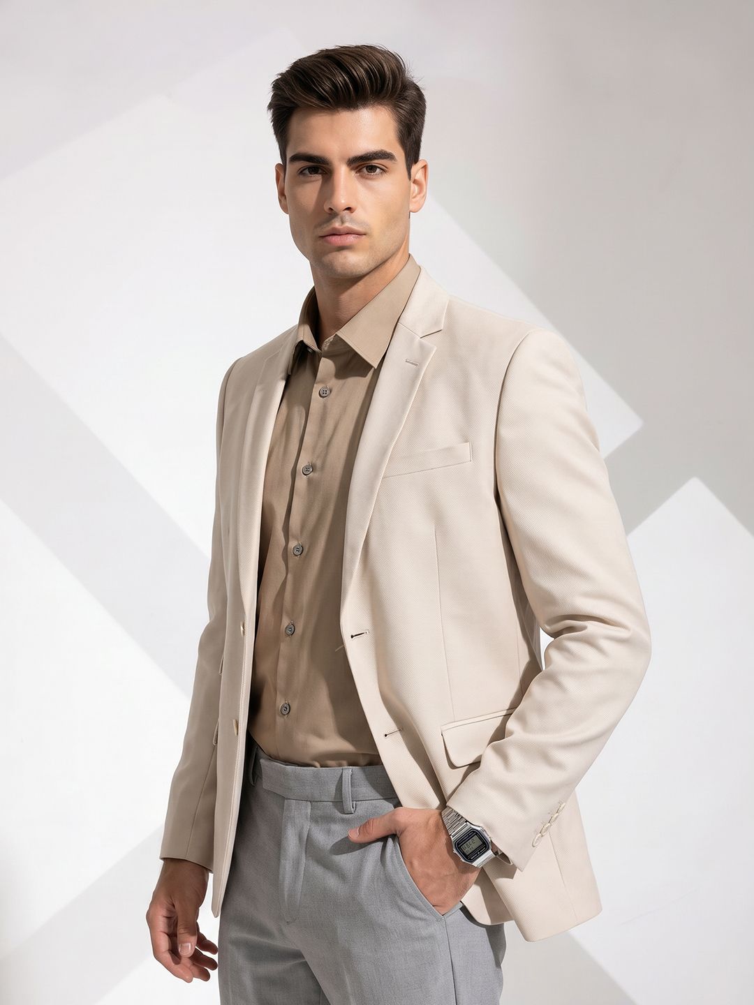 INVICTUS Single Breasted Notched Lapel Formal Blazer-picture-51