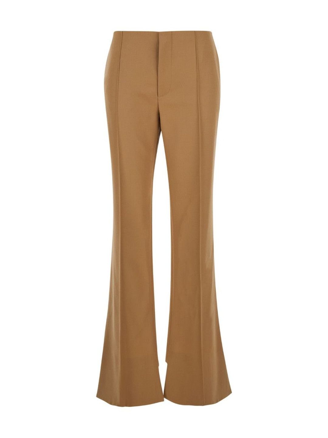 Chloe Brown Asymmetrical Hem Pants-picture-22