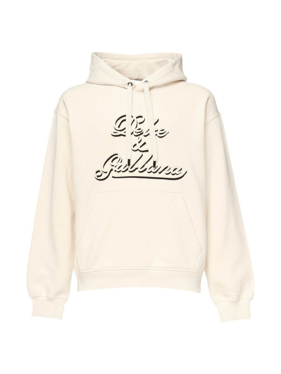 Dolce & Gabbana Off White Printed Hoodie-image-0