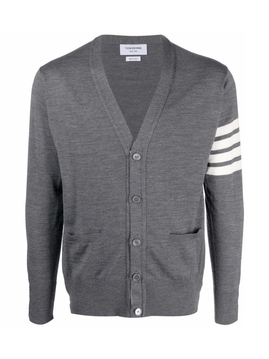 Thom Browne Grey Wool Cardigan-picture-20