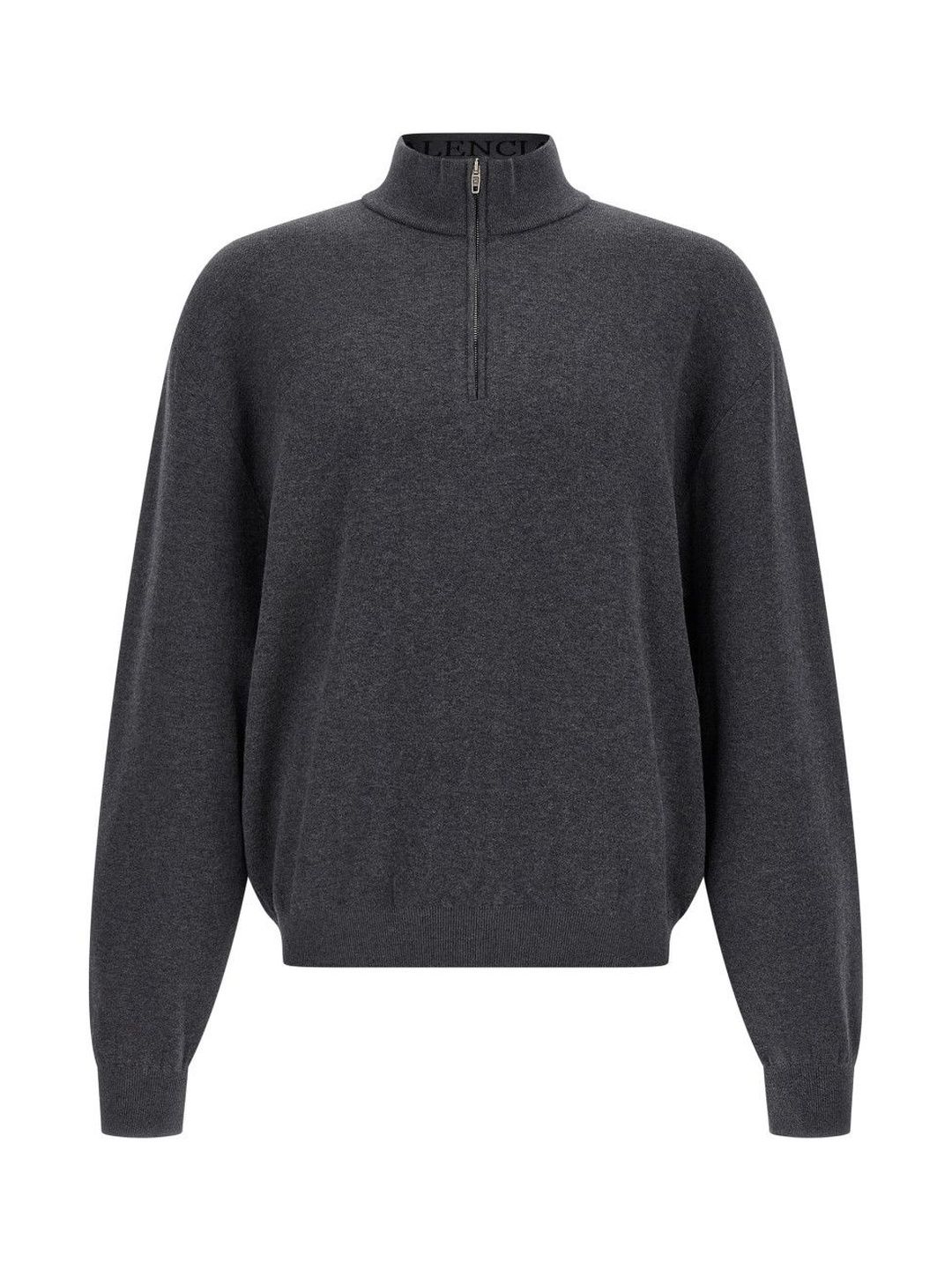 Balenciaga Grey Half Zip Sweater-picture-28