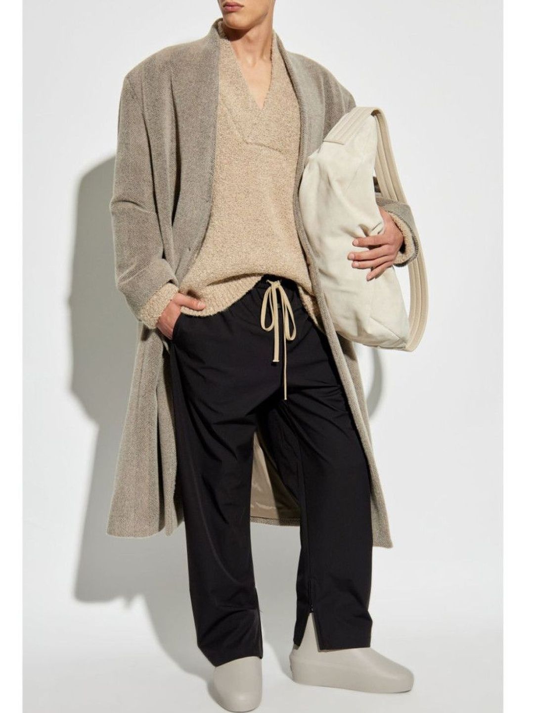 Fear Of God Beige Overlapped V Neck Sweater-picture-37