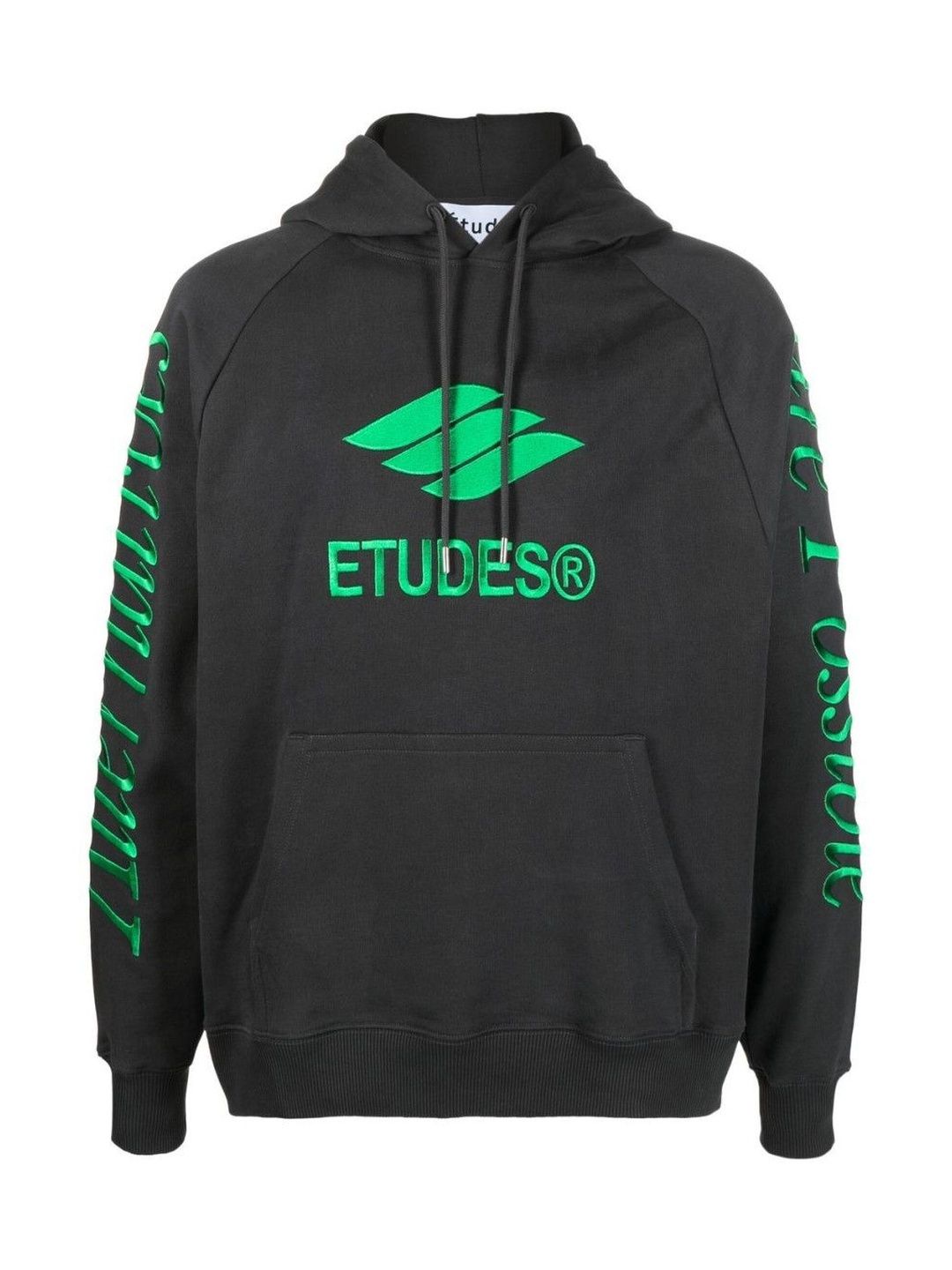 Etudes Black Logo Organic Cotton Hoodie-picture-41