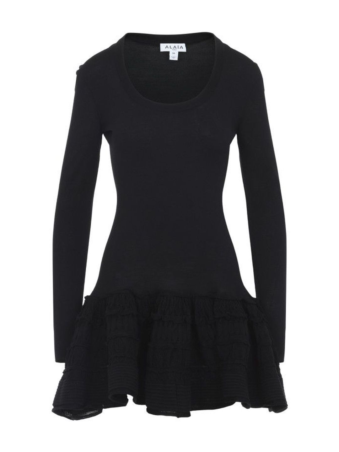 ALAIA Women Black Elastane Dresses-image-42