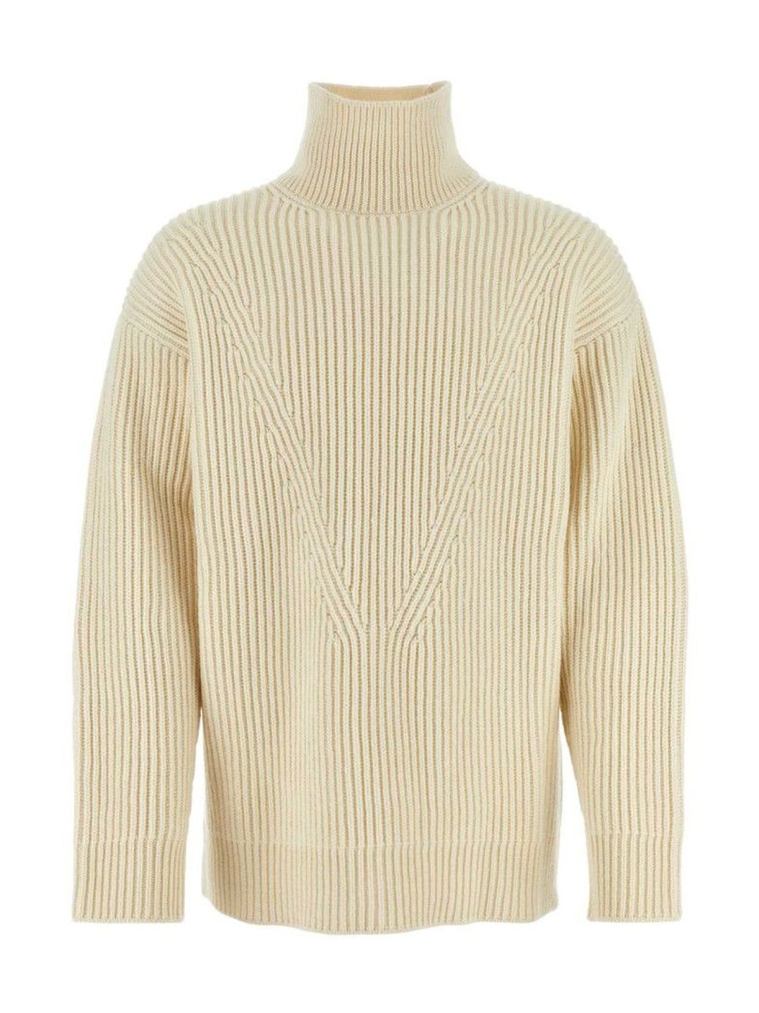 Jil Sander White Turtle Neck Sweater-picture-28