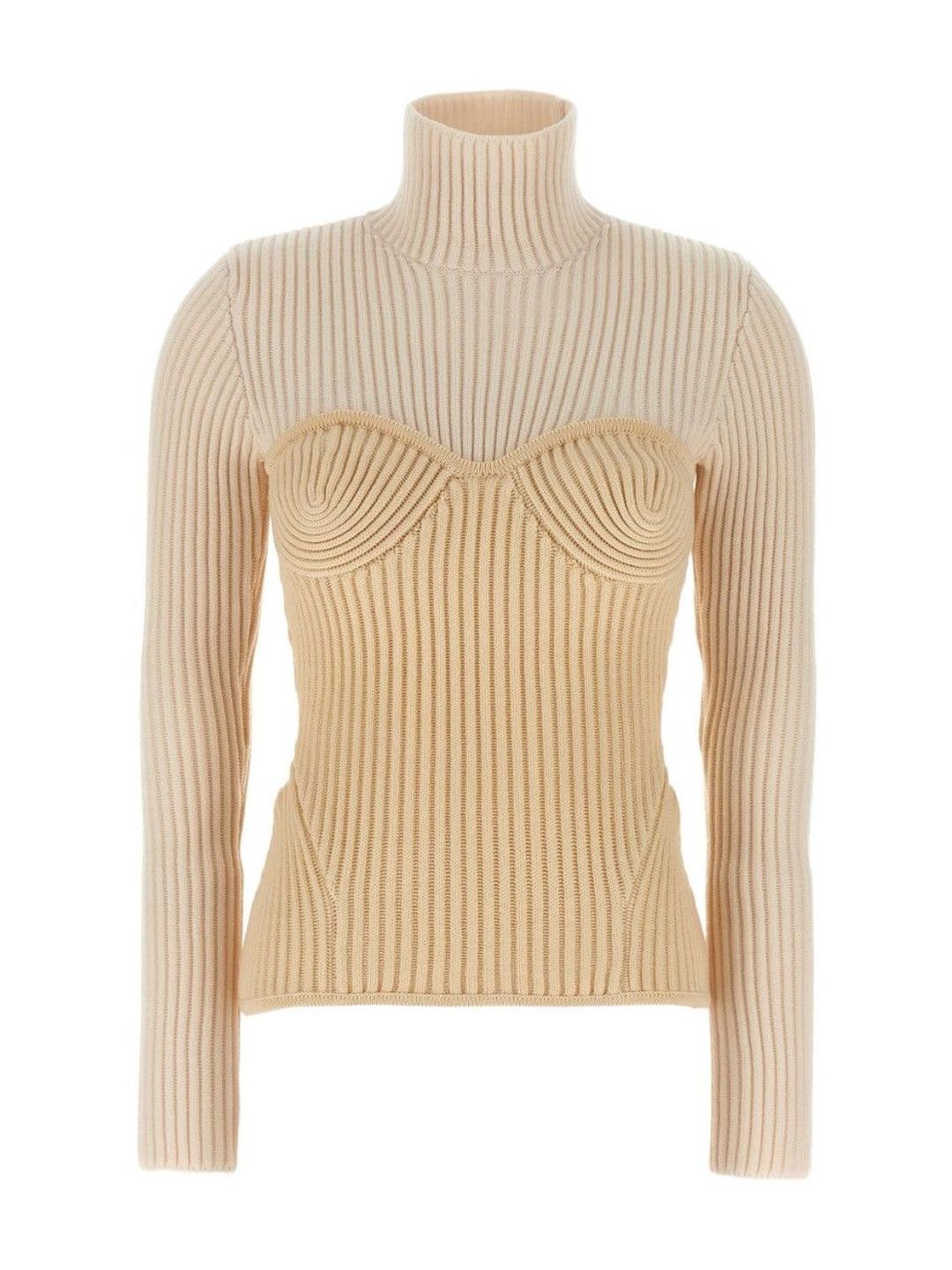 Jean Paul Gaultier White High Neck Sweater-picture-20