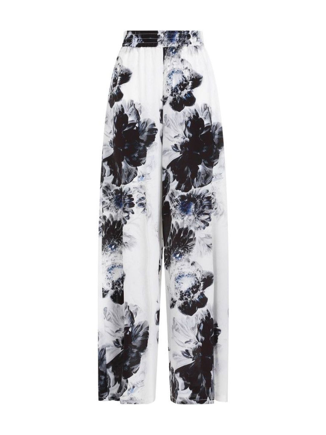 Alexander McQueen Blackwhite Ink Silk Pants-picture-36