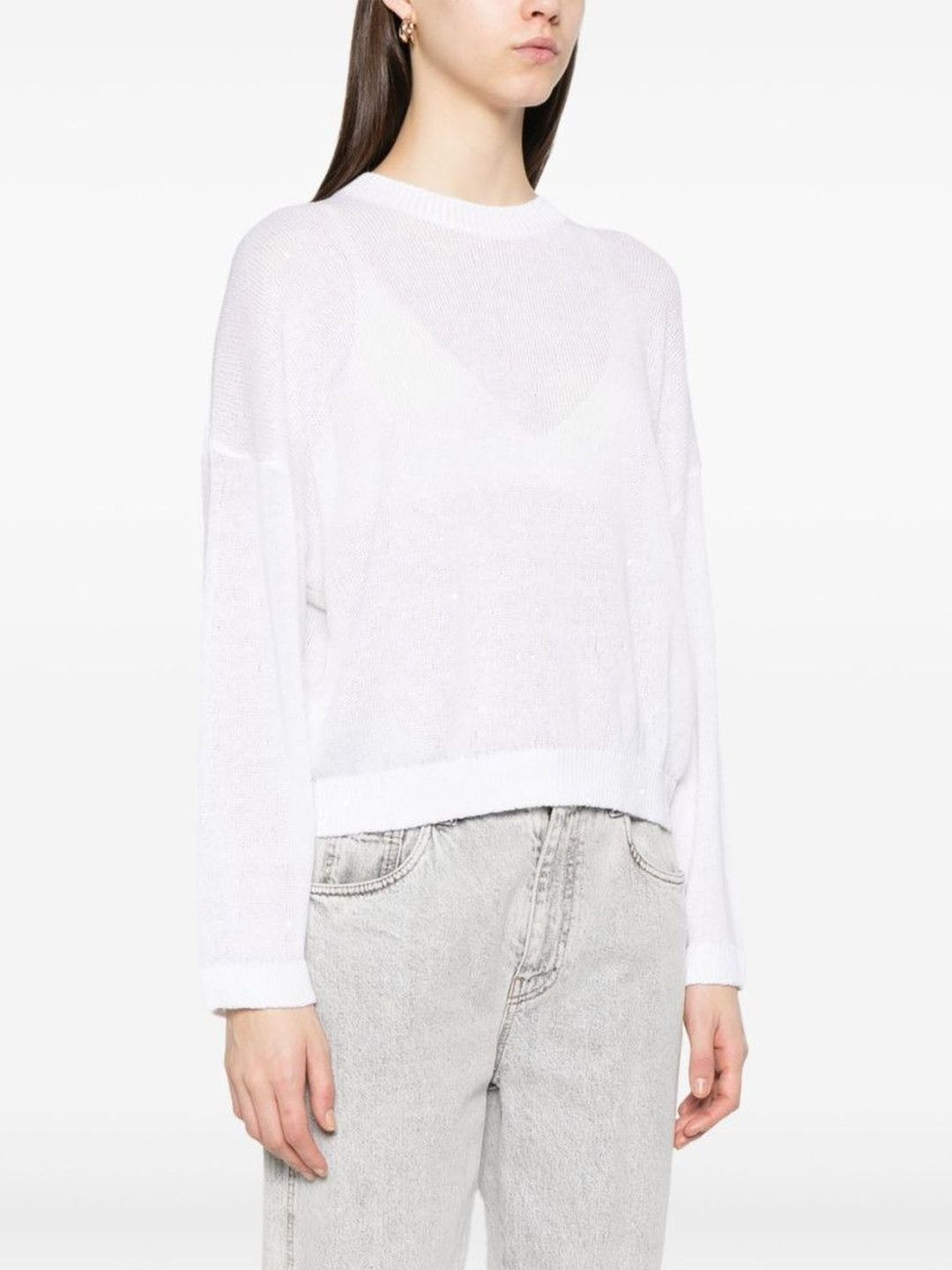 Brunello Cucinelli White Crewneck Sweater-picture-41