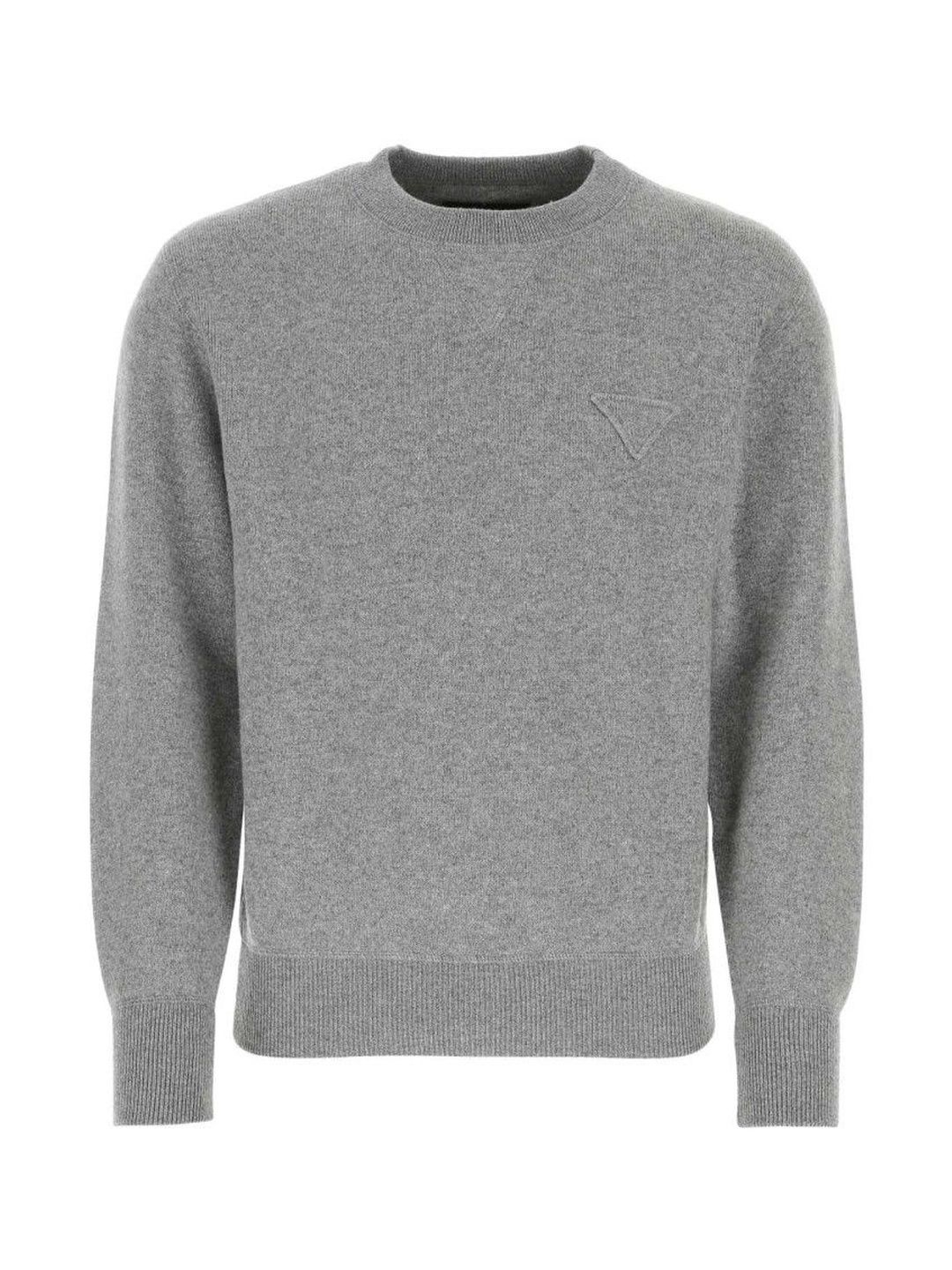Prada Melange Grey Stretch Cashmere Blend Sweater-picture-28