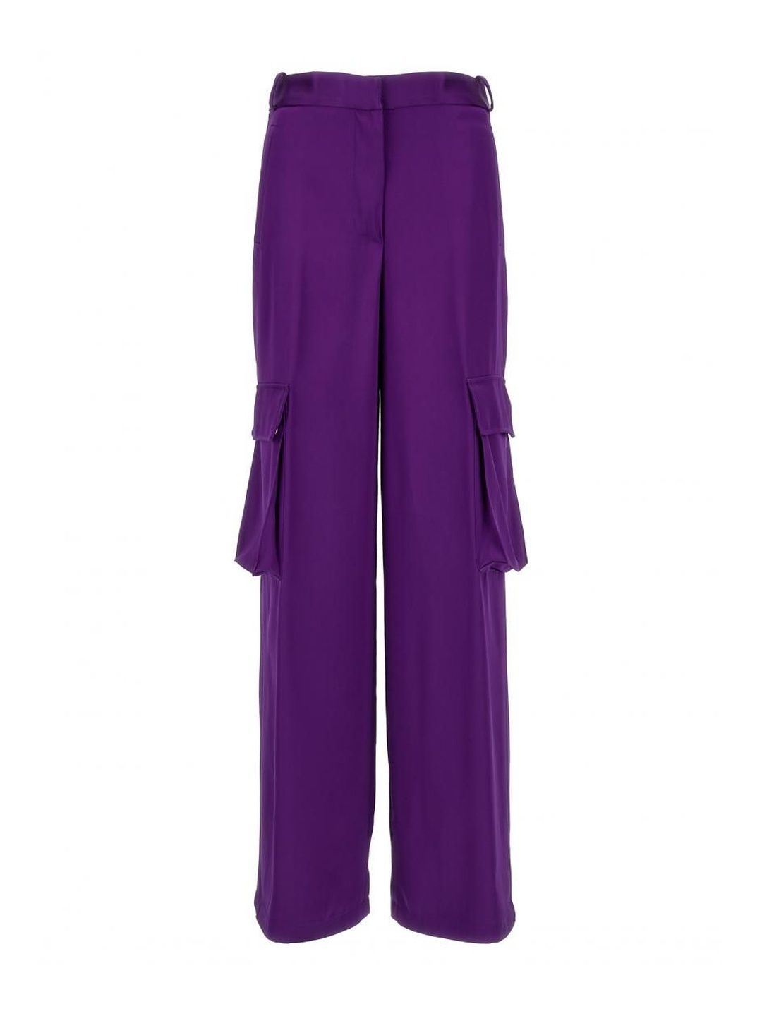 Versace Purple Satin Cargo Pants-picture-17