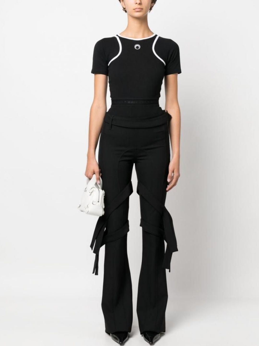 Ambush Black Double Waist Wool Trousers-picture-48
