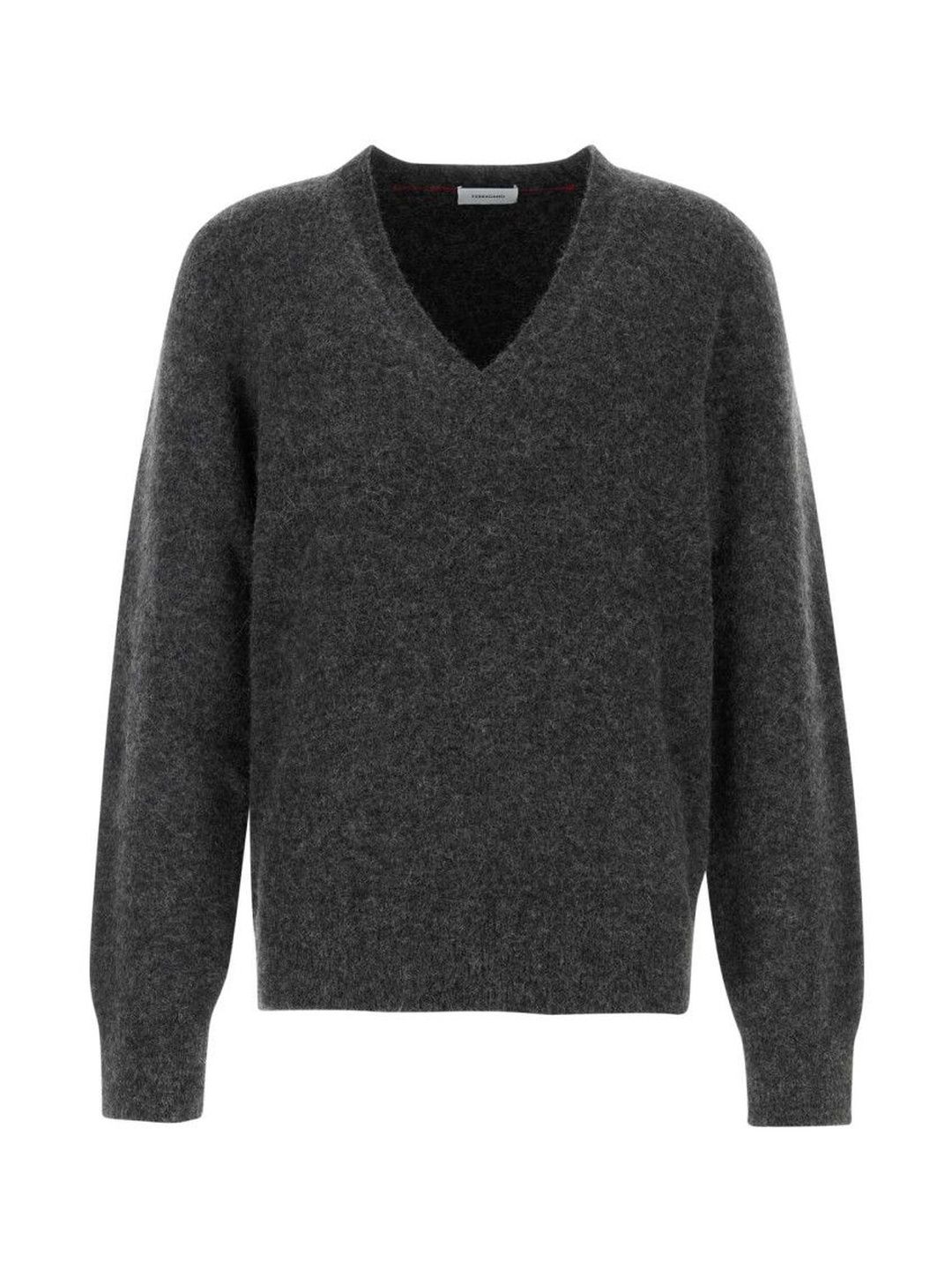 Ferragamo Charcoal Stretch Alpaca Blend Sweater-picture-15