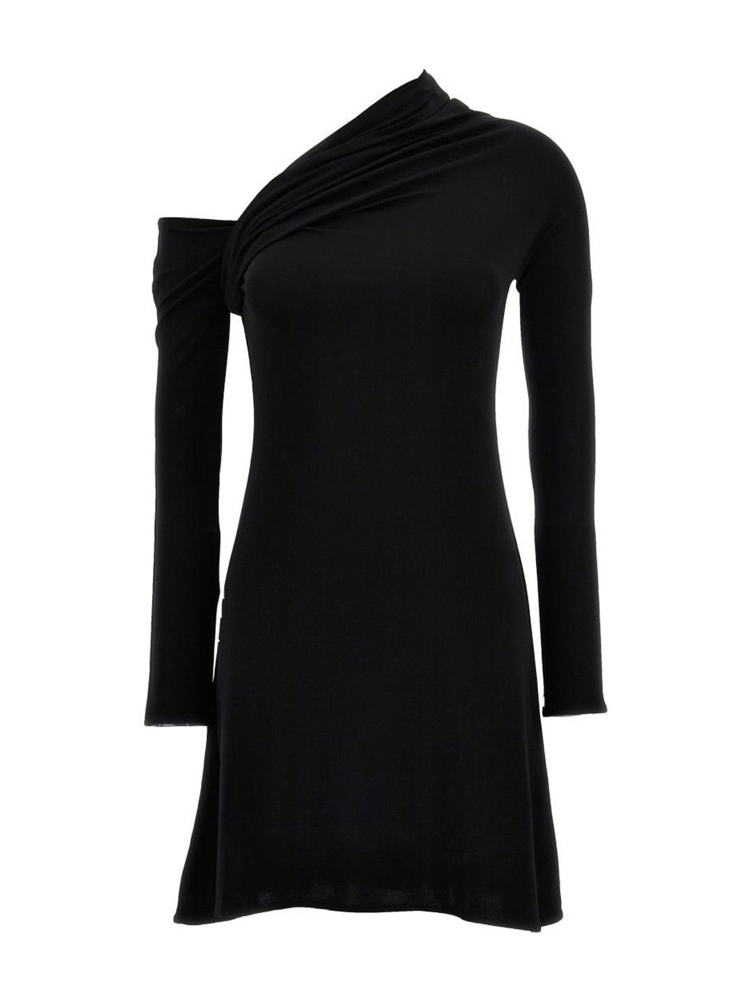 Courreges Black Twist Crepe Mini Dress-picture-51