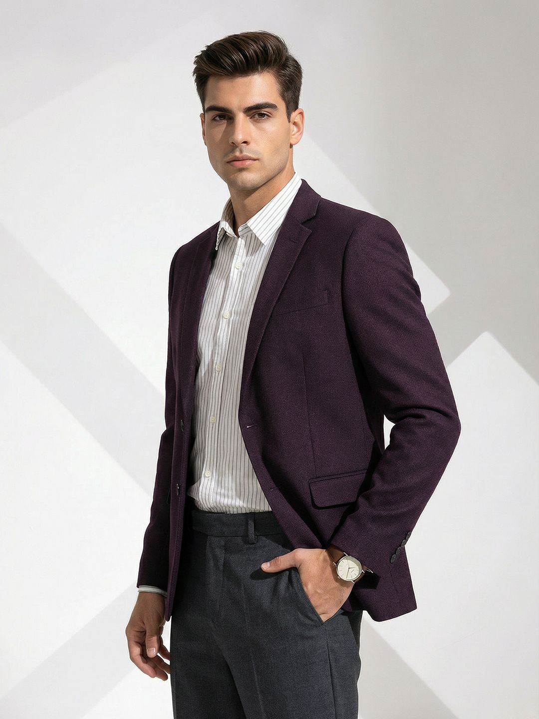 INVICTUS Single Breasted Notched Lapel Formal Blazer-picture-26